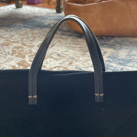 Clare V Simple Tote Black Suede - Picture 4 of 10